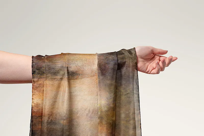 Everlasting silk scarf, close-up, view 3