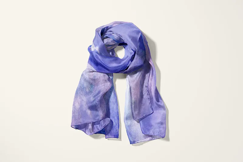 Recharging II silk scarf